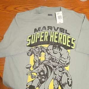 Marvel hulk green t-shirt XL tall